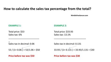 calculate sales tax backwards.